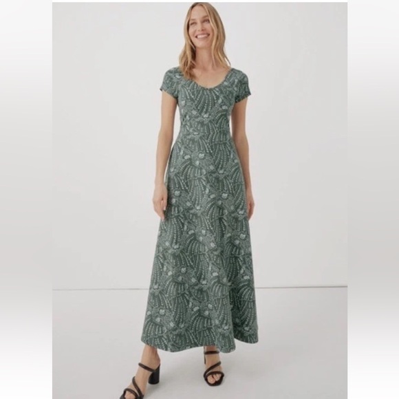 Pact Fit & Flare Crossback Maxi Dress - Picture 3 of 15